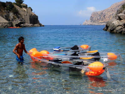 Transparent Kayaking Tour around Sorrento