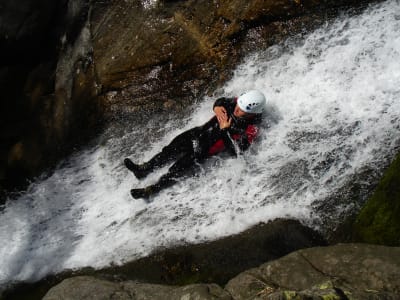 Canyoning dans l'Aérocanyon Ad' de la Besorgues, Ardèche