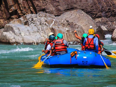 Rafting sur la Viège près de Zermatt