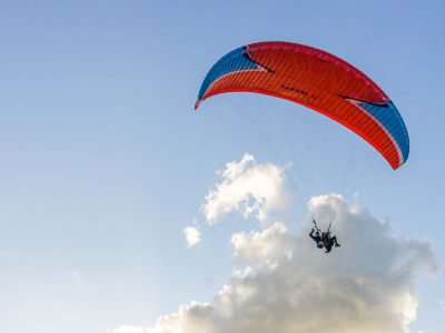 Paragliding Flight above the Dune du Pilat, near Arcachon