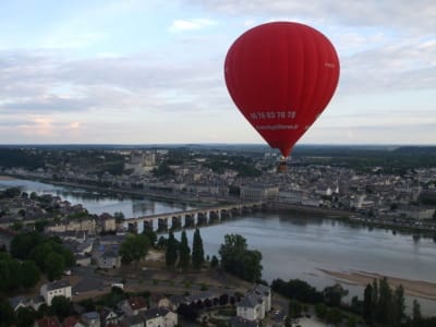 Heißluftballonfahrt in Saumur, Anjou