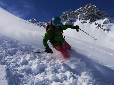 Skiguiding abseits der Piste in Tignes