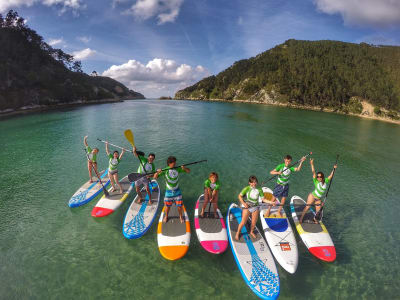 Excursions en SUP depuis la Playa de Barro près de Llanes, Asturies