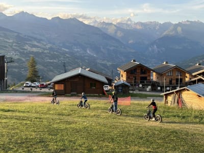 Randonnée guidée en trottinette électrique tout-terrain à La Plagne