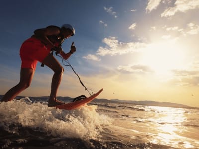 Surf eléctrico en Saint-Raphaël, cerca de Fréjus