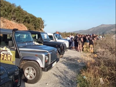 Journée complète d'aventure en Jeep sur le sentier des gorges de Sarakina à Malia, Crète