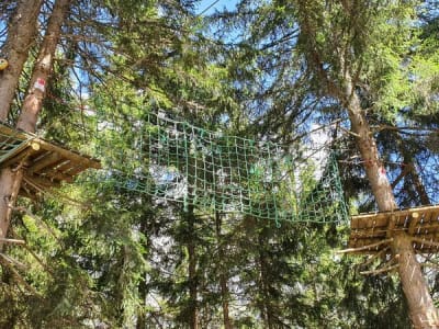 Parc accrobranche à Passy près de Chamonix-Mont-Blanc