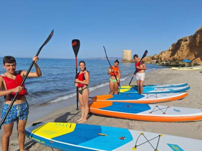 Lección de SUP para principiantes y excursión en Porto Torres, Cerdeña