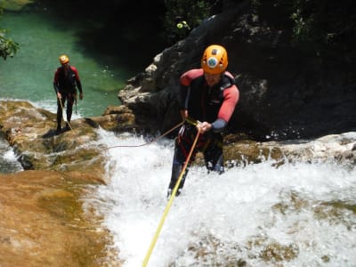 Barranquismo en Río Grande, en la Sierra de las Nieves, cerca de Málaga