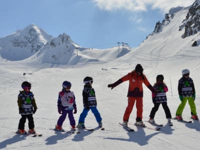 Curso de esquí para niños en Les Arcs 2000, Paradiski