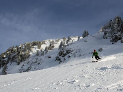 Excursión de esquí de travesía en Areches, Macizo de Beaufort