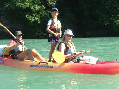 Rent kayak / canoe on the Rhône river near Geneva