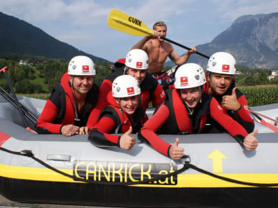 Rafting on the Imster Schlucht near Ötztal, Tyrol