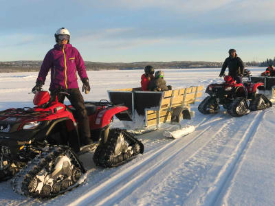 Aventure sauvage en famille en quad à neige au départ d'Åre