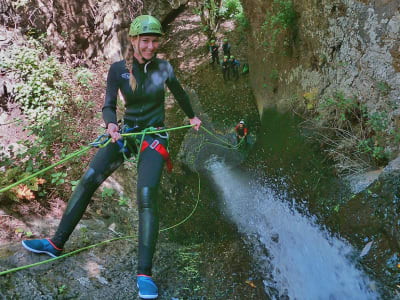 Barranquismo en el Barranco de los Cernícalos desde Telde, Gran Canaria