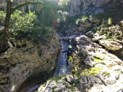 Barranquismo en el cañón de Coanegra, en Palma de Mallorca