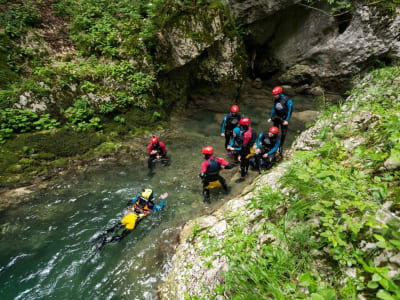 Barranquismo en el cañón de Hrčavka desde Foča