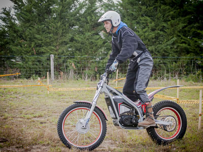 Electric motorbike trial in Marcillat-en-Combraille