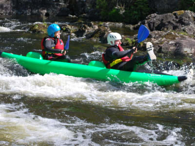 White Water Kayaking Tour on the River Oich Near Fort William
