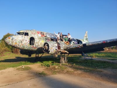 Walking tour through abandoned Zeljava airbase near the Plitvice Lakes