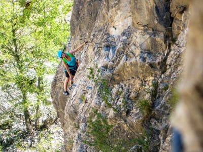 Klettersteig in den Durance-Schluchten bei Briançon