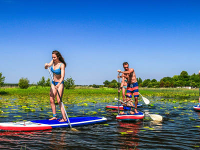 Stand Up Paddle Vermietung auf dem Mimizan See in den Landes