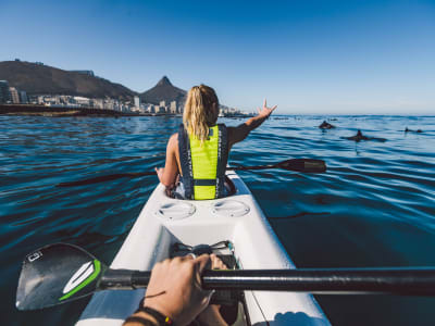 Excursión en kayak de mar por la costa del litoral atlántico