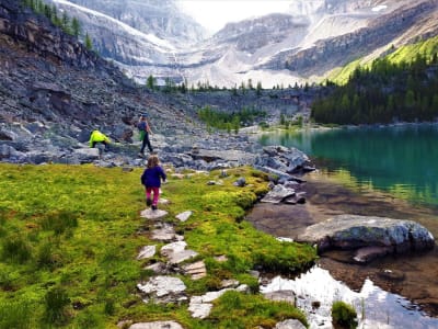 Guided hike in the Skoki Valley in Banff National Park, near Calgary