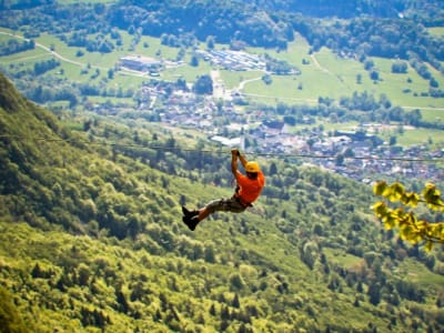 Ziplining at Mt. Kanin above Bovec