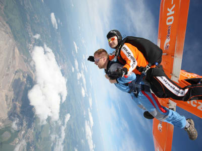 Tandem skydive over Prague