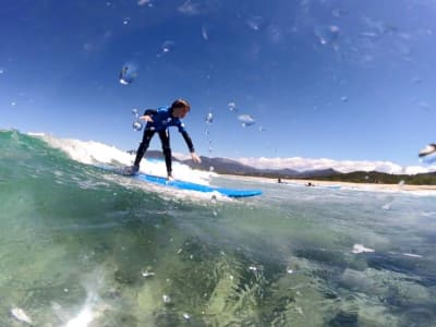 Surfing lessons at Cupabia, near Propriano