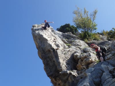 Via ferrata and dry canyoning at Espolon de la Virgen in Sierra de Guara, near Huesca