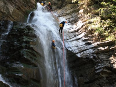 Canyoning discovery down the canyon of Nyon in Morzine