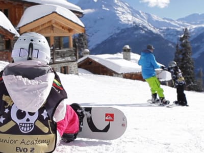 Private snowboard course in Les Arcs 2000, Paradiski