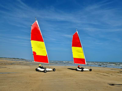 Séance privée de char à voile à Juno Beach, près de Caen