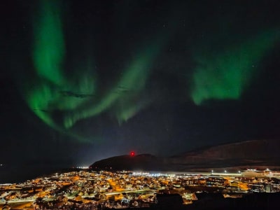 Northern Light Chase from Børselv in Finnmark