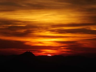 Wanderausflug bei Sonnenuntergang in Morzine, Portes du Soleil