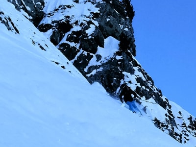 Backcountry skiing and snowboarding course in Flaine, Grand Massif