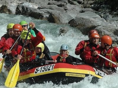 Rafting on the Saalach near Zell am See, Kaprun