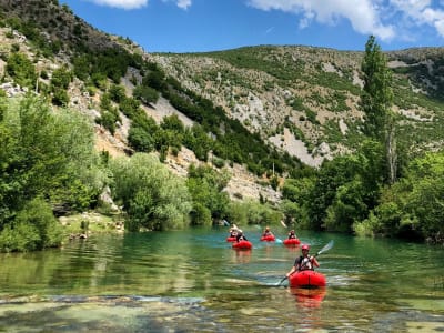 Packrafting auf dem Fluss Zrmanja von Kaštel Žegarski