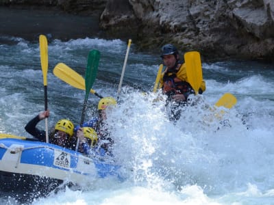 Rafting down the Nive River near Biarritz