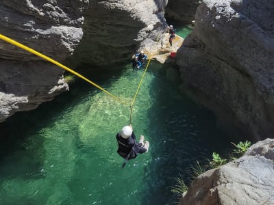 Sporty Day in the Barbaira canyon at Rocheta Nervinnia near Nice