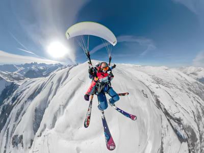 Paragliding Entdeckungstag in Courchevel und Méribel, Les Trois Vallées