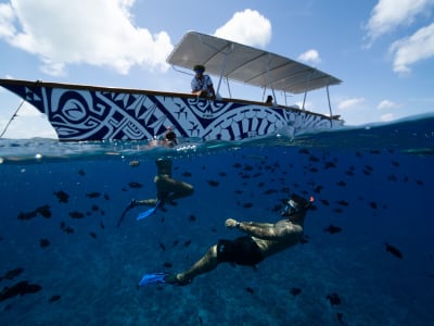 Tour en bateau et snorkeling demi-journée sur le lagon de Bora Bora