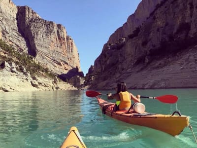 Excursión en kayak y senderismo por el desfiladero de Mont-Rebei