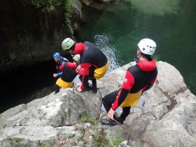 Lower Besorgues canyon in Ardèche