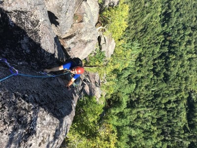 Entdecken Sie das Mehrseillängenklettern im Vallée Bras-du-Nord, in der Nähe von Quebec City