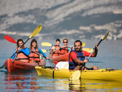 Excursion en kayak de mer de Supetar à Postira sur l'île de Brač