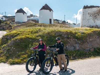 Excursión privada en eBike a la Tumba de Homero y Skarkos desde Chora en Ios