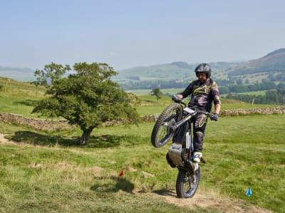 Sessions de trial biking dans la forêt de Bowland, à 1 heure au nord de Manchester